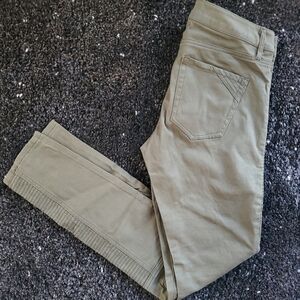 Express Stella Low Rise Green Jean Legging